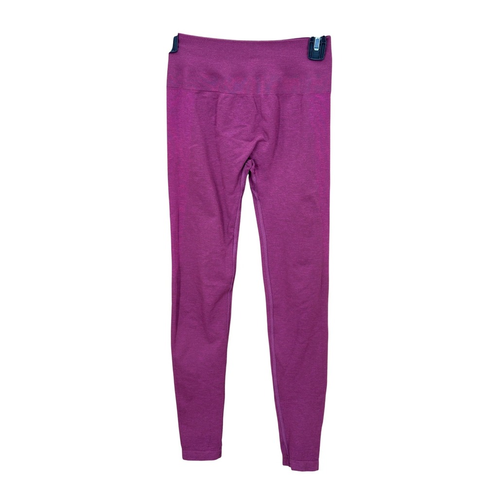 Alphalete Leggings Women Small Burgundy High Waist Amplify Butt Scrunch Seamless